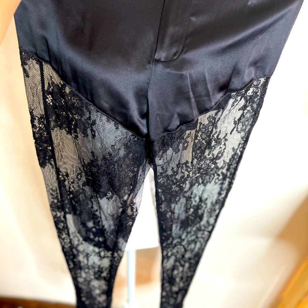 Fleur Du Mal Silk and Lace Pants